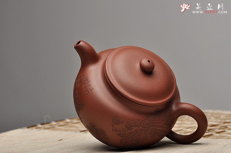 紫砂壶图片：浑厚大气 高瞻远瞩 全手掇只 - 美壶网