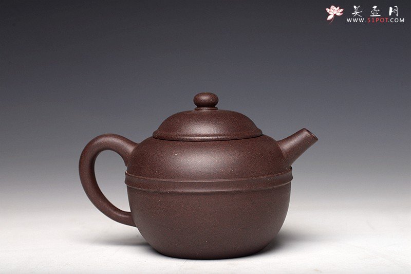 紫砂壶图片：美壶特惠 茶人最爱 实用 摹古系列之黑星土 明式腰线 - 美壶网