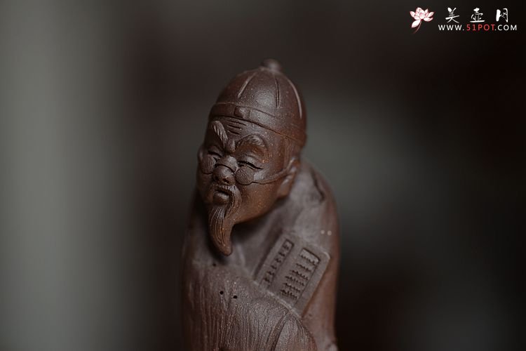 紫砂壶图片：树桩老人  神态生动 - 美壶网