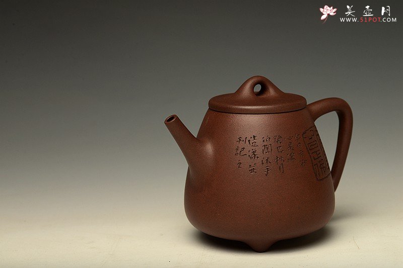 紫砂壶图片：刘世涛癸巳年年终作品 静雅至美 全手高石瓢 古韵风骨~ - 美壶网