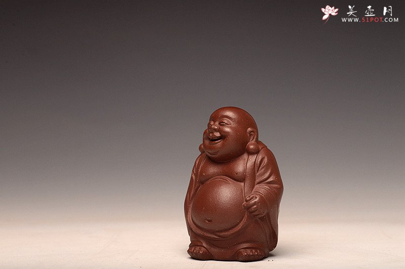 紫砂壶图片：精品开心小弥勒 表情细腻 栩栩如生~ - 美壶网