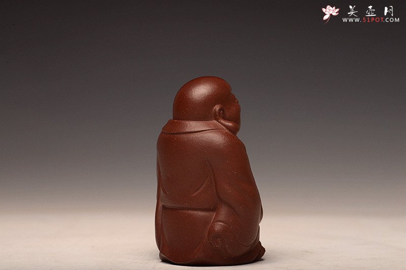 紫砂壶图片：精品开心小弥勒 表情细腻 栩栩如生~ - 美壶网