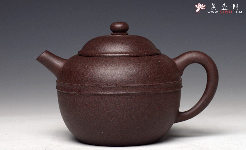紫砂壶图片：美壶特惠 茶人最爱 实用 摹古系列之黑星土 明式腰线 - 美壶网