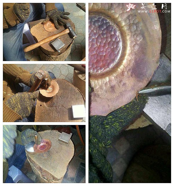 紫砂壶图片：美壶特惠一套 景德镇手工浅雕杯+福建手工制作莲花铜杯托~ **必备数量有限o(∩_∩)o  - 美壶网