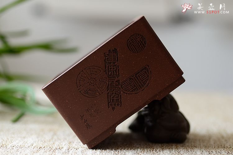 紫砂壶图片：清韵悠长 精工典范 小花盆 文房雅玩 国助和石装饰 - 美壶网