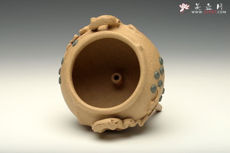 紫砂壶图片：全手松段香炉  文房雅玩 - 美壶网