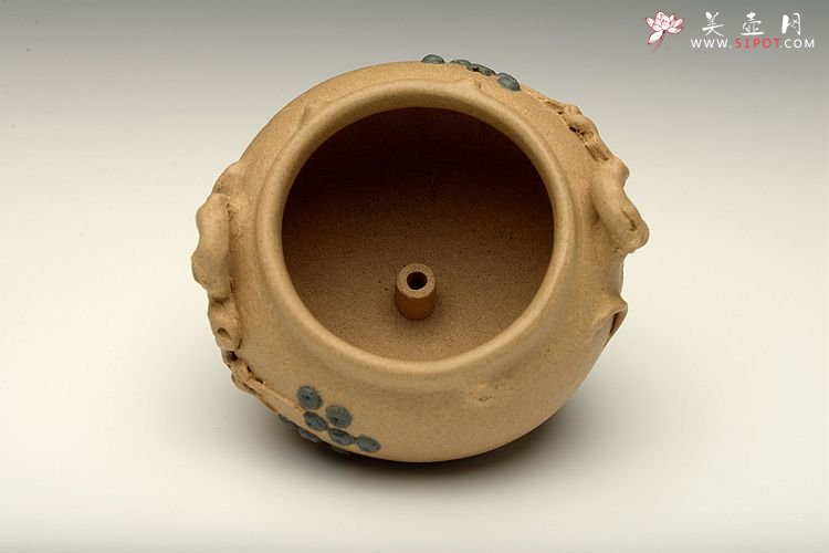 紫砂壶图片：全手松段香炉  文房雅玩 - 美壶网