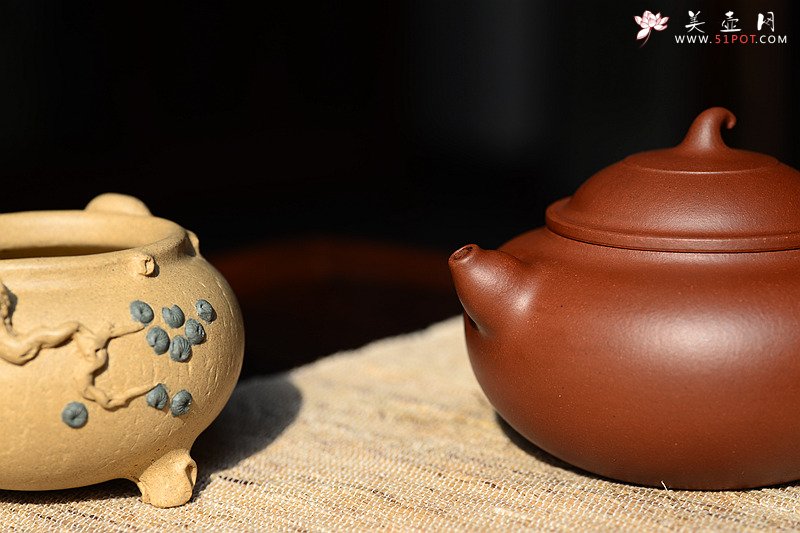 紫砂壶图片：张悦原创设计 全手福禄 敦厚可人极品底槽青~ 寓意吉祥 - 美壶网