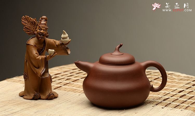 紫砂壶图片： 曼生十八式之全手一捺底葫芦 优质底槽青 经典代表作 - 美壶网