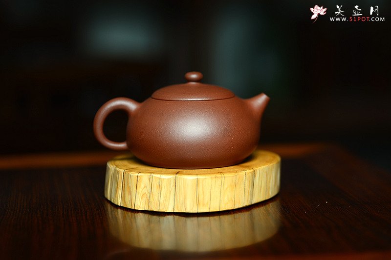 紫砂壶图片：为茶而生 陈腐极品底槽青 全手小福壶 - 美壶网