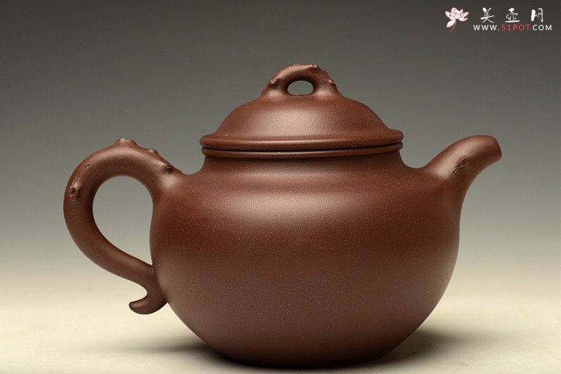 紫砂壶图片：大品花货 寓意吉祥 全手大寿桃 饱满大气 - 美壶网