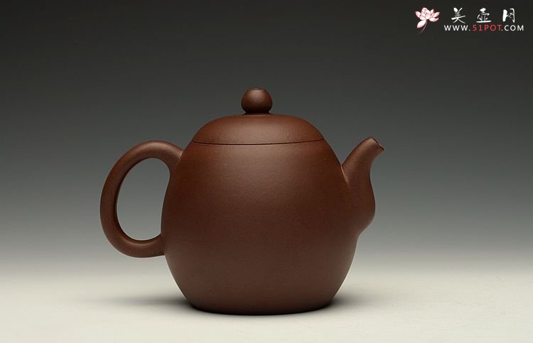 紫砂壶图片：周路健全手新作 挺拔有力 耐品实用  龙蛋壶 - 美壶网