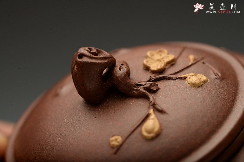 紫砂壶图片：潘丹初最新全手作品 精品小花货 迎春 秀雅小巧 - 美壶网