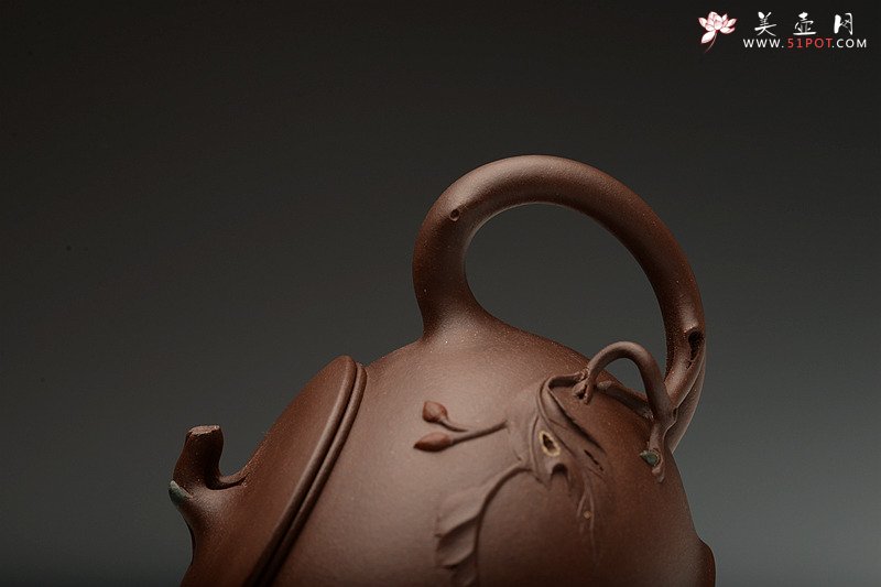 紫砂壶图片：进步之作 敦厚可人 简意花器 全手工双色惜春一对 - 美壶网