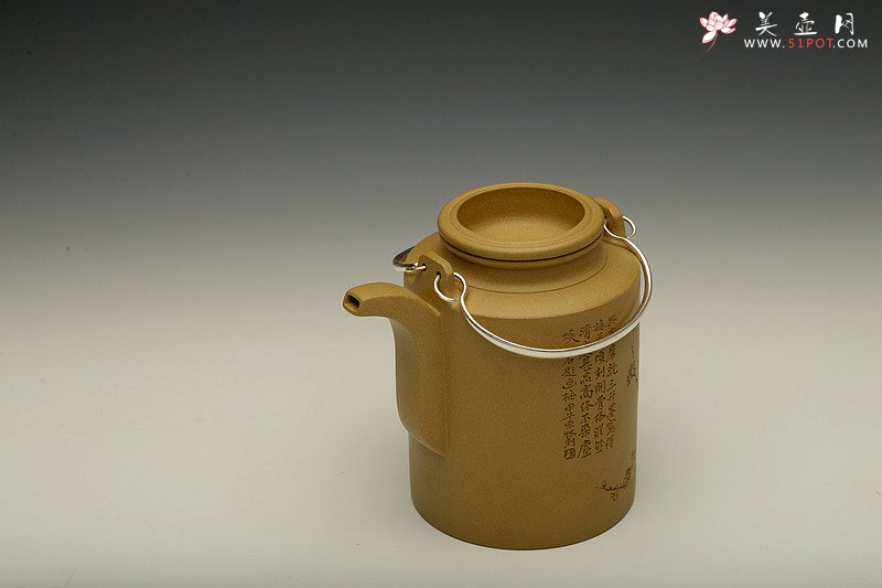 紫砂壶图片：陈宏林装饰 强强联合 全手玉麟洋桶 摹 - 美壶网