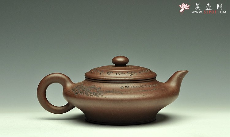 紫砂壶图片：虚扁 - 美壶网