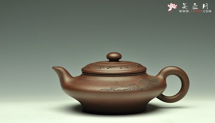 紫砂壶图片：虚扁 - 美壶网
