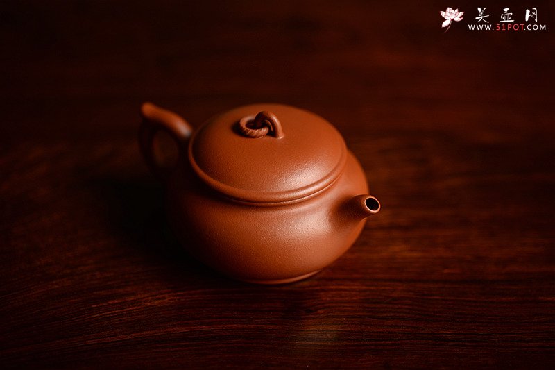 紫砂壶图片：功夫茶之朱泥小壶 灵秀之作  筑云 - 美壶网