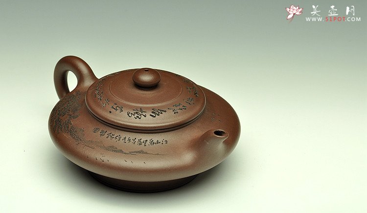 紫砂壶图片：虚扁 - 美壶网