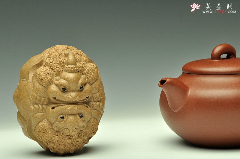 紫砂壶图片：创意连连o(∩_∩)o  精致可人  称心如意 - 美壶网