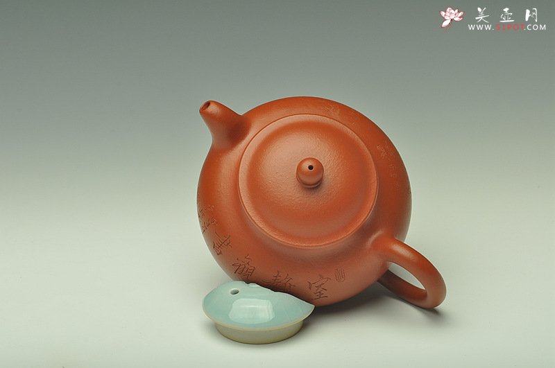 紫砂壶图片：张云熙精品之作 端庄秀雅 朱泥掇子 室静观书~ - 美壶网