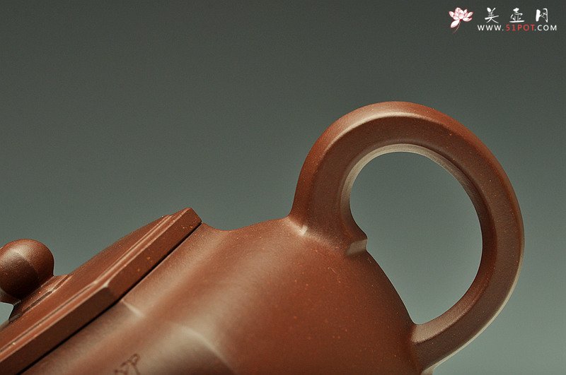 紫砂壶图片：强强联合 陈宏林精心装饰 飘逸灵动 全手大逸公六方 - 美壶网