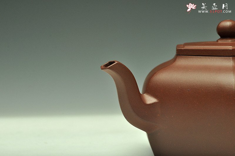紫砂壶图片：强强联合 陈宏林精心装饰 飘逸灵动 全手大逸公六方 - 美壶网