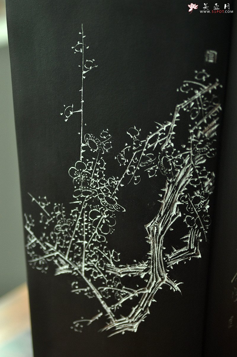 紫砂壶图片：陆逸舟近作 文房雅物~ 全手四方瓶 - 美壶网