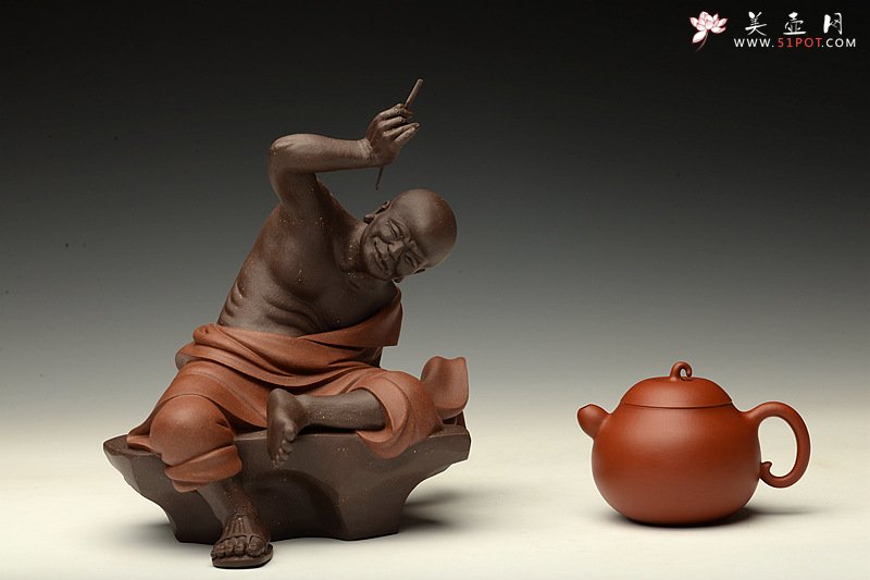 紫砂壶图片：原矿纯朱泥 不接受预定 娇艳可人 全手小苹果 于洪霞老师随兴而作 - 美壶网