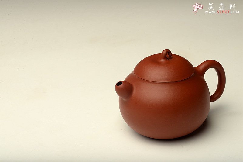 紫砂壶图片：原矿纯朱泥 不接受预定 娇艳可人 全手小苹果 于洪霞老师随兴而作 - 美壶网
