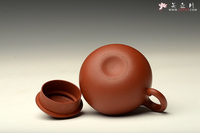 紫砂壶图片：原矿纯朱泥 不接受预定 娇艳可人 全手小苹果 于洪霞老师随兴而作 - 美壶网