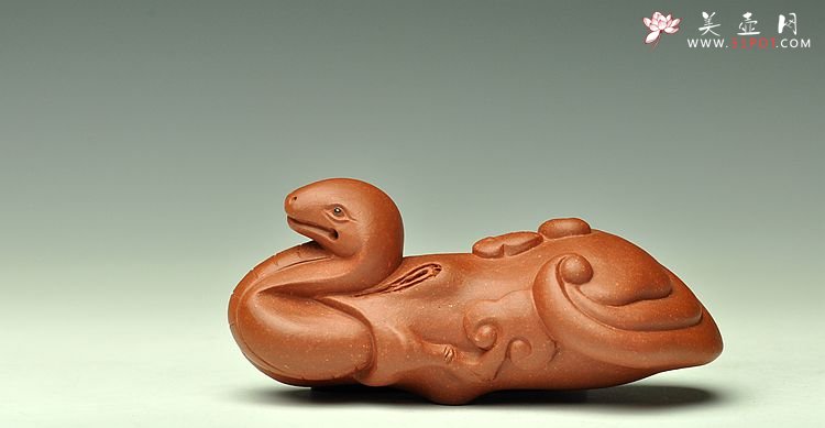 紫砂壶图片：精品茶宠如意狗 福猪 灵蛇 云龙 - 美壶网