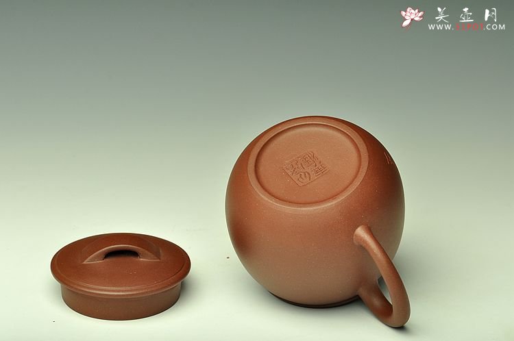 紫砂壶图片：和石装饰  全手米仓 实用精品 - 美壶网