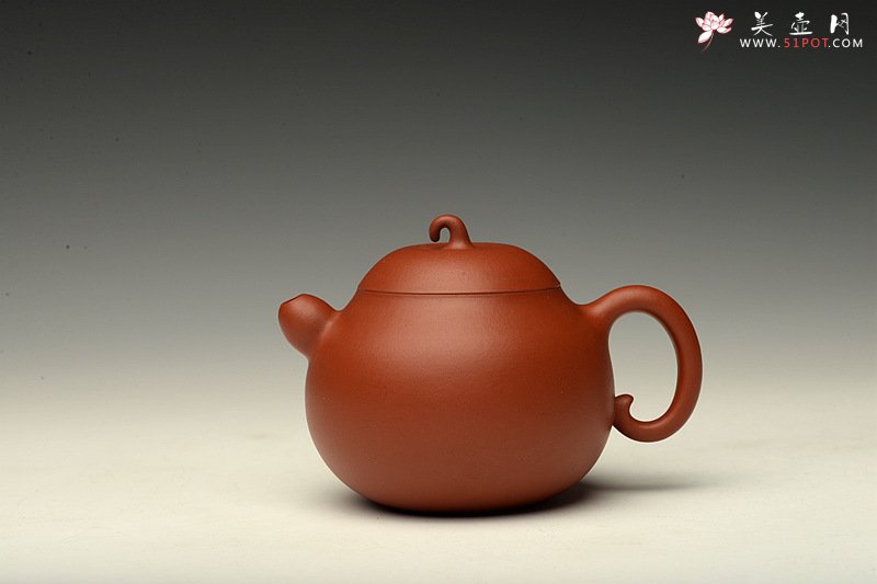 紫砂壶图片：原矿纯朱泥 不接受预定 娇艳可人 全手小苹果 于洪霞老师随兴而作 - 美壶网
