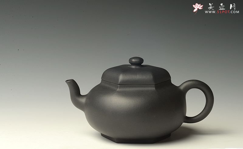 紫砂壶图片：潘小东新作 端庄秀丽 随方就圆 全手六方鼓腹 难度大~捂灰 - 美壶网