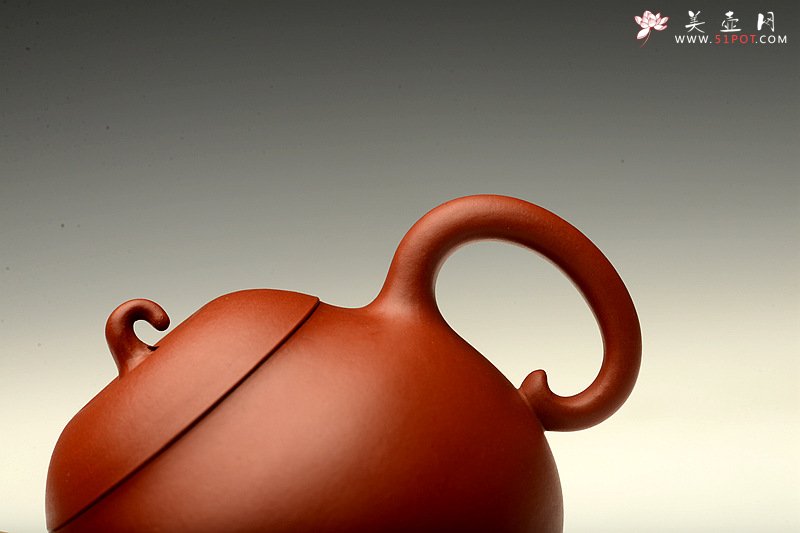 紫砂壶图片：原矿纯朱泥 不接受预定 娇艳可人 全手小苹果 于洪霞老师随兴而作 - 美壶网