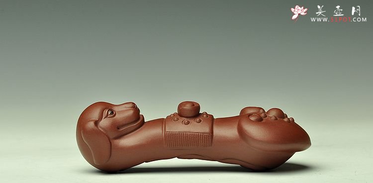 紫砂壶图片：精品茶宠如意狗 福猪 灵蛇 云龙 - 美壶网