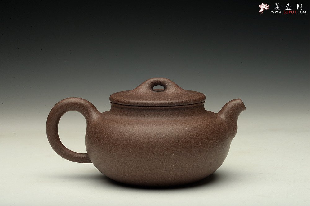 紫砂壶图片：美壶特惠 温文尔雅 青灰泥  融古一式 - 美壶网