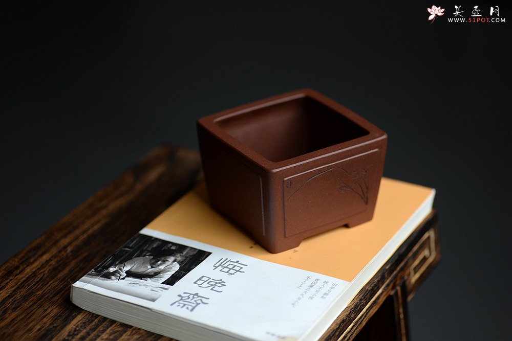 紫砂壶图片：张秋平全手制花盆 陆逸舟精心装饰 开光花盆 文房雅玩~ - 美壶网