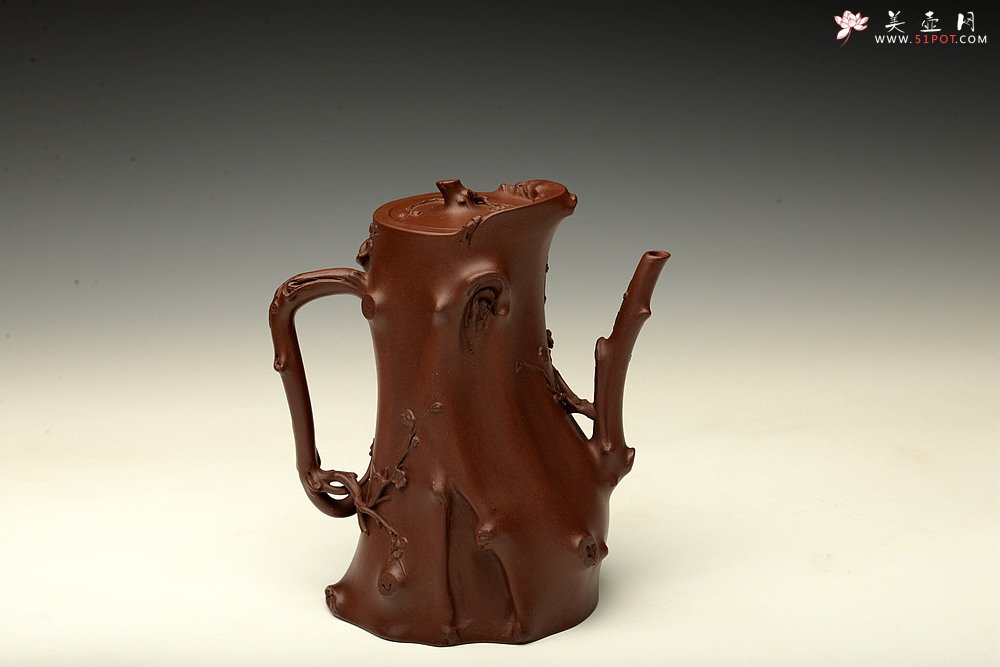 紫砂壶图片：精品重器 顾正芳甲午扛鼎巨作 梅桩套壶 诸友欣赏 - 美壶网