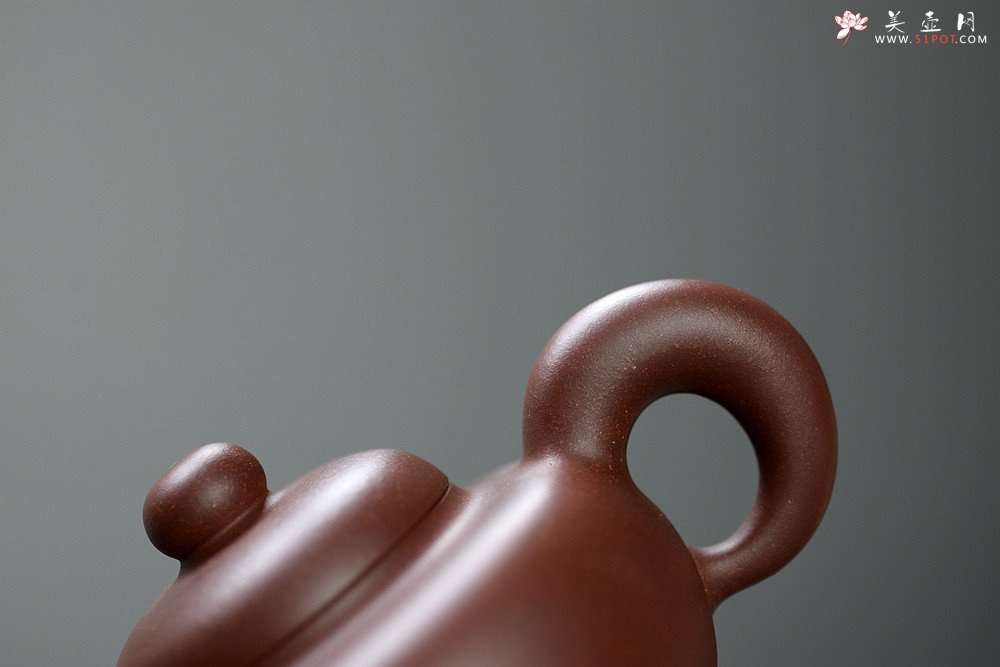 紫砂壶图片：道洪风格之全手悦志 温润如玉 蒋柯作品 饱满可人 - 美壶网