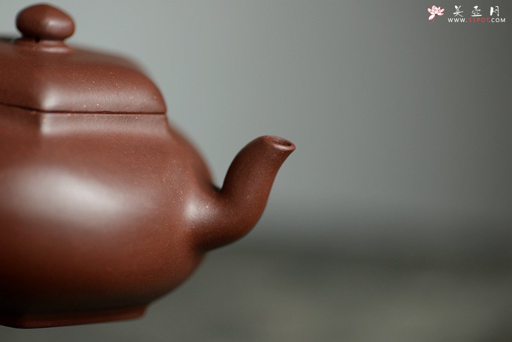 紫砂壶图片：潘小东新作 端庄秀丽 随方就圆 全手六方鼓腹 难度大~ - 美壶网