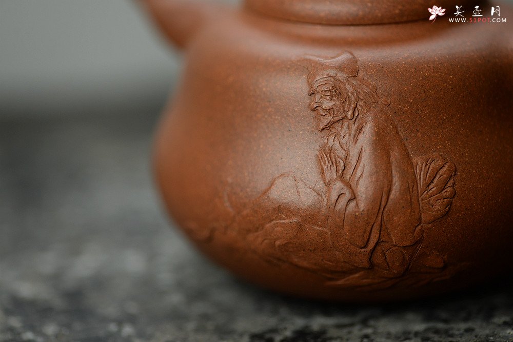 紫砂壶图片：潘小东原创 真 善 美 原矿老段泥 全手济公葫芦  - 美壶网