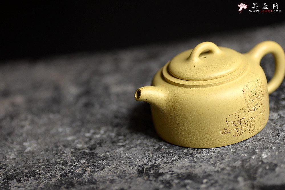 紫砂壶图片：传统器形之曼生井栏 本山绿 - 美壶网
