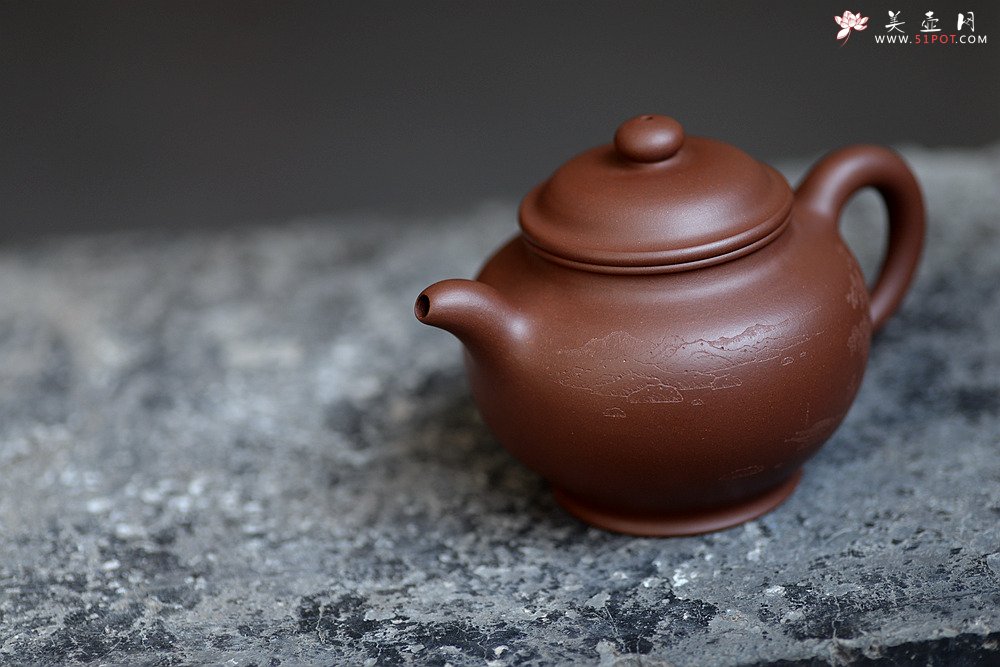 紫砂壶图片：曲峰精品 国师和石装饰 传统刹凹 全手掇只 推荐细品~ - 美壶网