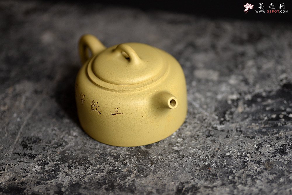紫砂壶图片：传统器形之曼生井栏 本山绿 - 美壶网