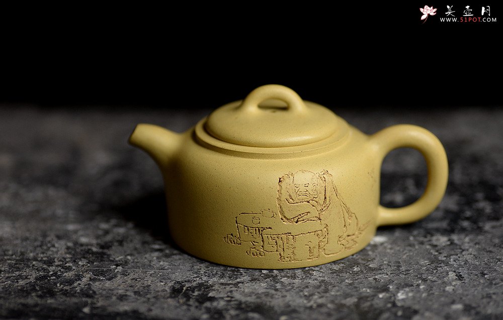 紫砂壶图片：传统器形之曼生井栏 本山绿 - 美壶网