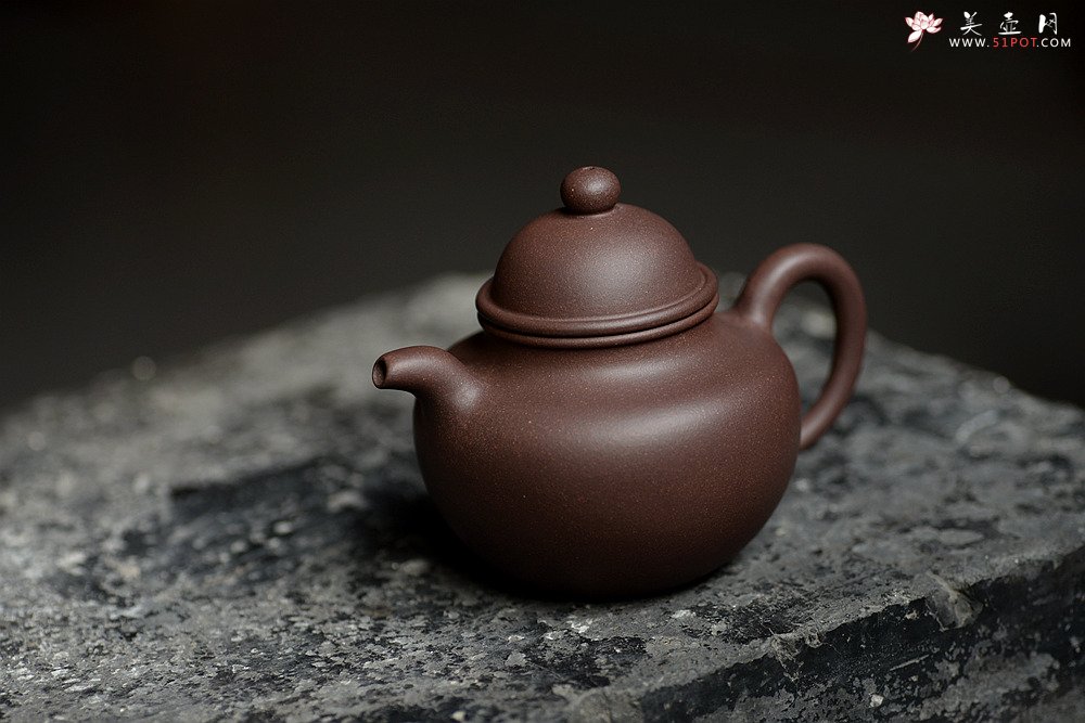 紫砂壶图片：美壶特惠 原矿紫泥 传统经典 寿珍掇球 - 美壶网