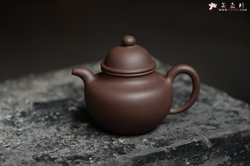 紫砂壶图片：美壶特惠 原矿紫泥 传统经典 寿珍掇球 - 美壶网
