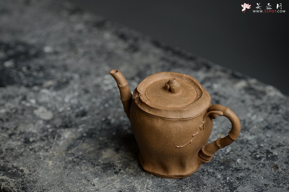 紫砂壶图片：林秀明原创作品 全手清逸 灵秀之作 古朴自然 - 美壶网